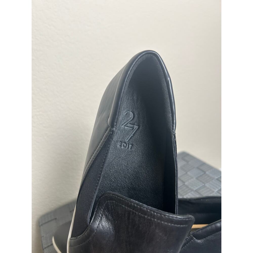 NEW 27 Edit Naturalizer Tyra Slip On Women's Size 7.5 Black Leather Shoes Office - Picture 8 of 13